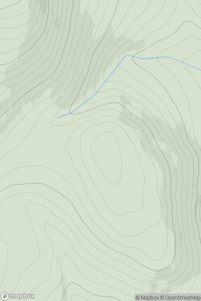 Thumbnail image for Creag a' Chait [Cairngorms] showing contour plot for surrounding peak